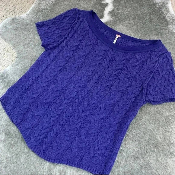 NWT Free People Baby Cable Tee - Picture 3 of 10